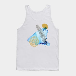 hand painted illustrations botanical ar Tank Top